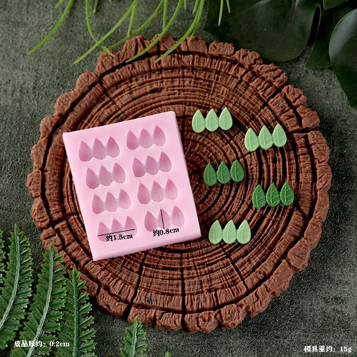 Leaf Stump Silicone Mold – Fondant, Cookie, Cake, Chocolate Mould, DIY Cake Decorating Tool, Non-Stick Silicone Baking Mold for Sugarcraft, Pastry, Cupcakes, Candy, and Creative Dessert Accessories