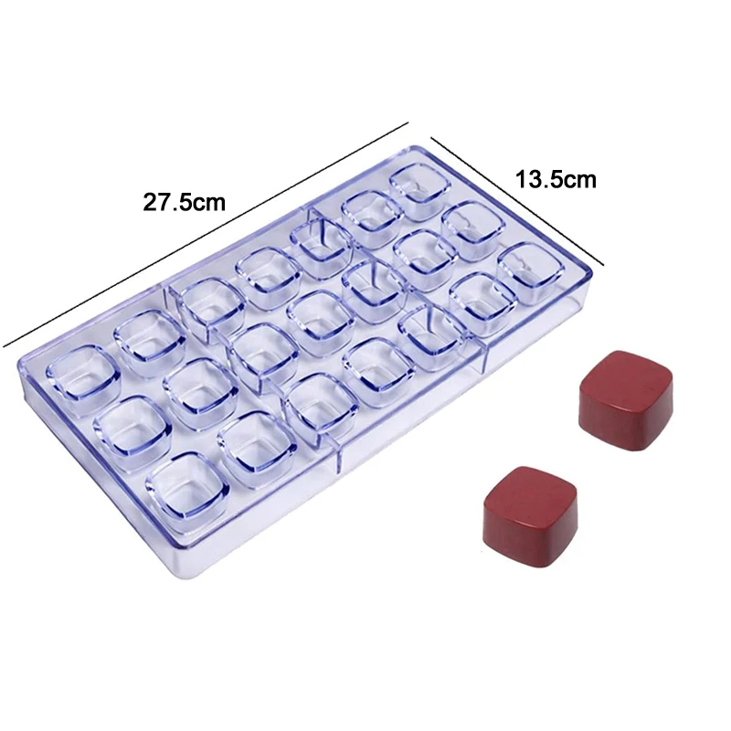 Chocolate Mold 3D Polycarbonate Transparent Plastic Kitchen Baking Tools for DIY Pastry, Candy, and Desserts, Multiple Styles Polycarbonate Chocolate Molds for Home Baking, Party Treats, and Creative Pastry Making