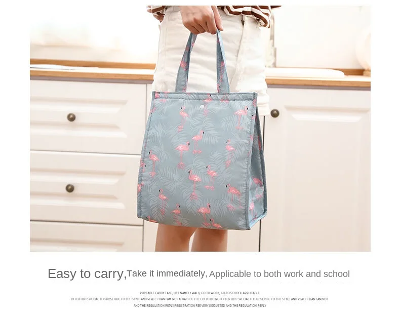 Insulated Thermal Cooler Bag Portable Lunch Storage Tote, Large Capacity Picnic and Camping Food Drink Carrier, Outdoor Leakproof Lunch Box Bag for Travel, Beach, Office, and Daily Use