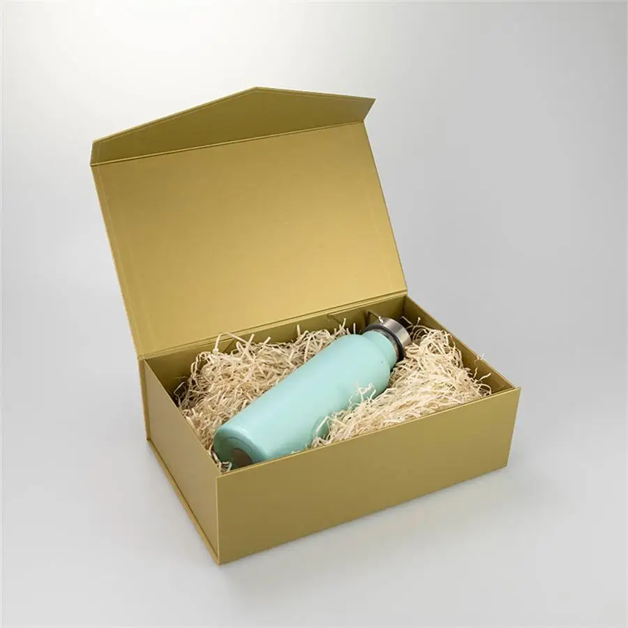 2Pcs Cuboid Clamshell Magnetic Lid Gift Boxes, Foldable Rigid Cardboard Packaging with Flap Hardcover Design, Collapsible Luxury Storage Box for Wedding, Birthday, Holiday, Party, Custom Logo Gift Wrapping - 图片 5