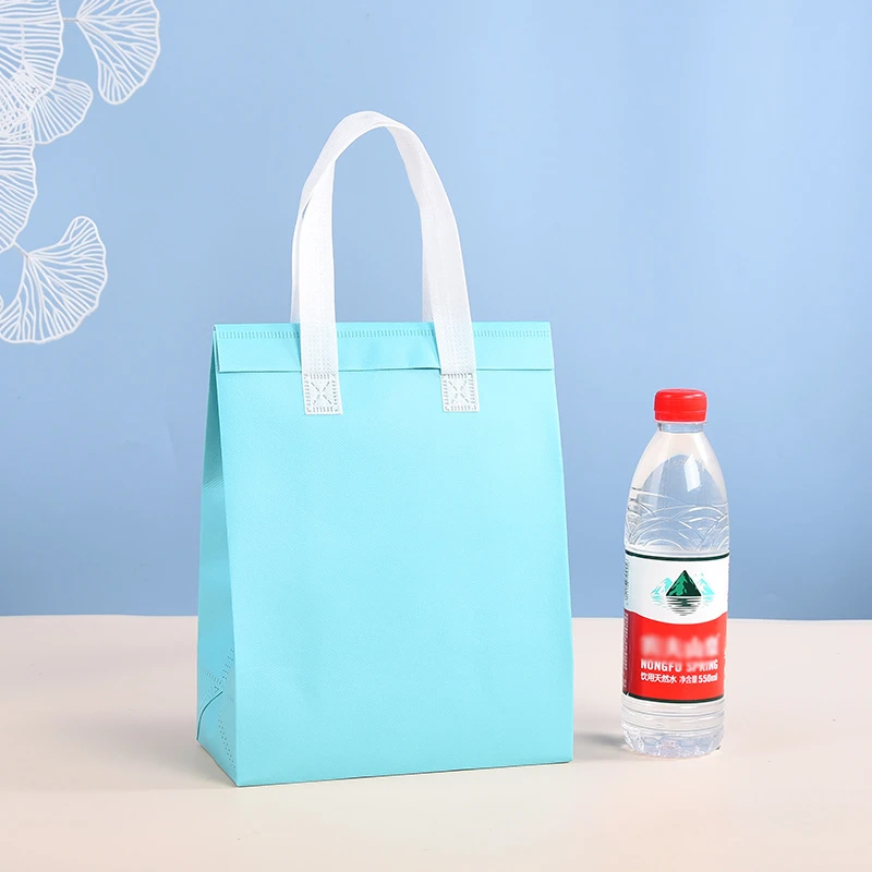 10pcs Non-Woven Insulated Tote Bags – Reusable Thermal Cooler Pouches for Food, Cake, Drinks, and Lunch, Portable Delivery and Takeaway Bags with Handles, Eco-Friendly Storage for Office, School, and Picnic - 图片 13