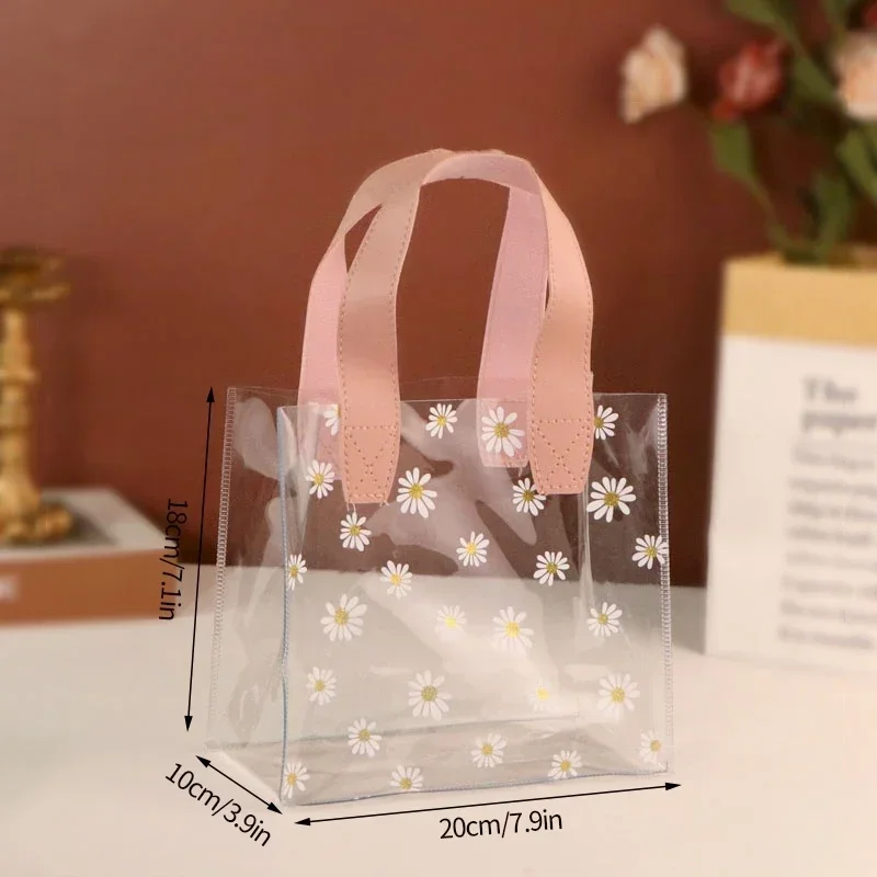 1–10PCS Transparent PVC Gift Bags Waterproof Candy Shopping Handbag with Love or Square Handle for Valentine’s Day Wedding Party Favor Packaging Bolsa Regalo Sac Cadeau ساک هدیه 透明ギフトバッグ 투명포장가방 - 图片 14