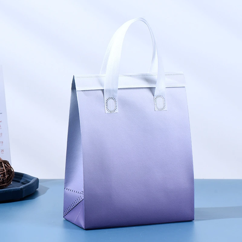 10pcs Non-Woven Insulated Tote Bags – Reusable Thermal Cooler Pouches for Food, Cake, Drinks, and Lunch, Portable Delivery and Takeaway Bags with Handles, Eco-Friendly Storage for Office, School, and Picnic - 图片 11