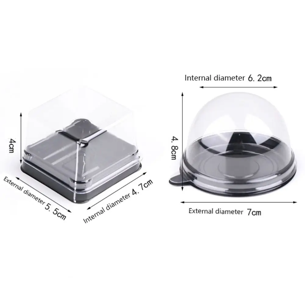 50Pcs Clear Mini Cupcake Boxes Dome Lid Plastic Dessert Holders Transparent Baking Containers Wedding Birthday Party Supplies Cake Display Packaging Accessories 50Pcs Clear Mini Cupcake Boxes Dome Lid Plastic Dessert Holders Transparent Baking Containers Wedding Birthday Party Supplies Cake Display Packaging Accessories