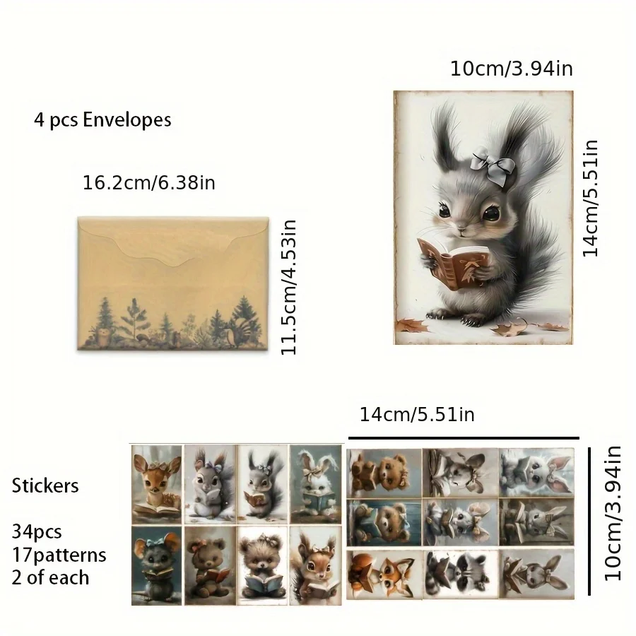 50PCS Card Sticker & Envelope Set – DIY Holiday Flag Crafts, Scrapbooking Supplies, Postcard & Greeting Card Decoration, Journal Album Stickers, Paper Craft Kit for Kids, Students, Teachers, Party Favors, Gift Packaging - 图片 2