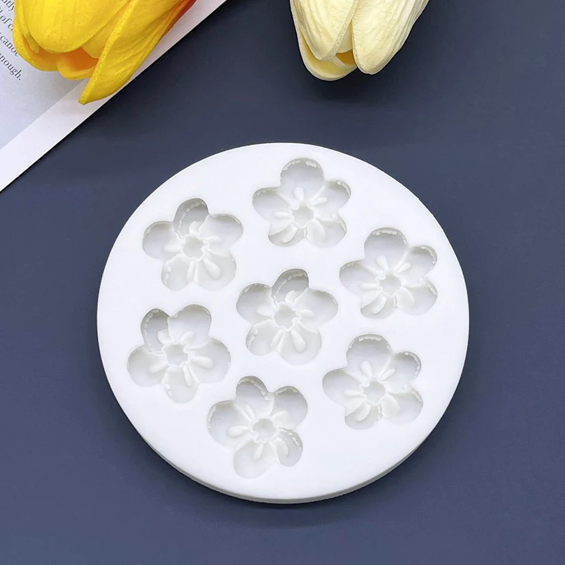 Flower Rose Silicone Mold for Resin Craft Fondant Chocolate Candy Sugarcraft Baking Mould Cake Decorating Tools Pastry Dessert Tray Cupcake Topper DIY Soap Wax Melt Clay Handmade Accessories - 图片 3