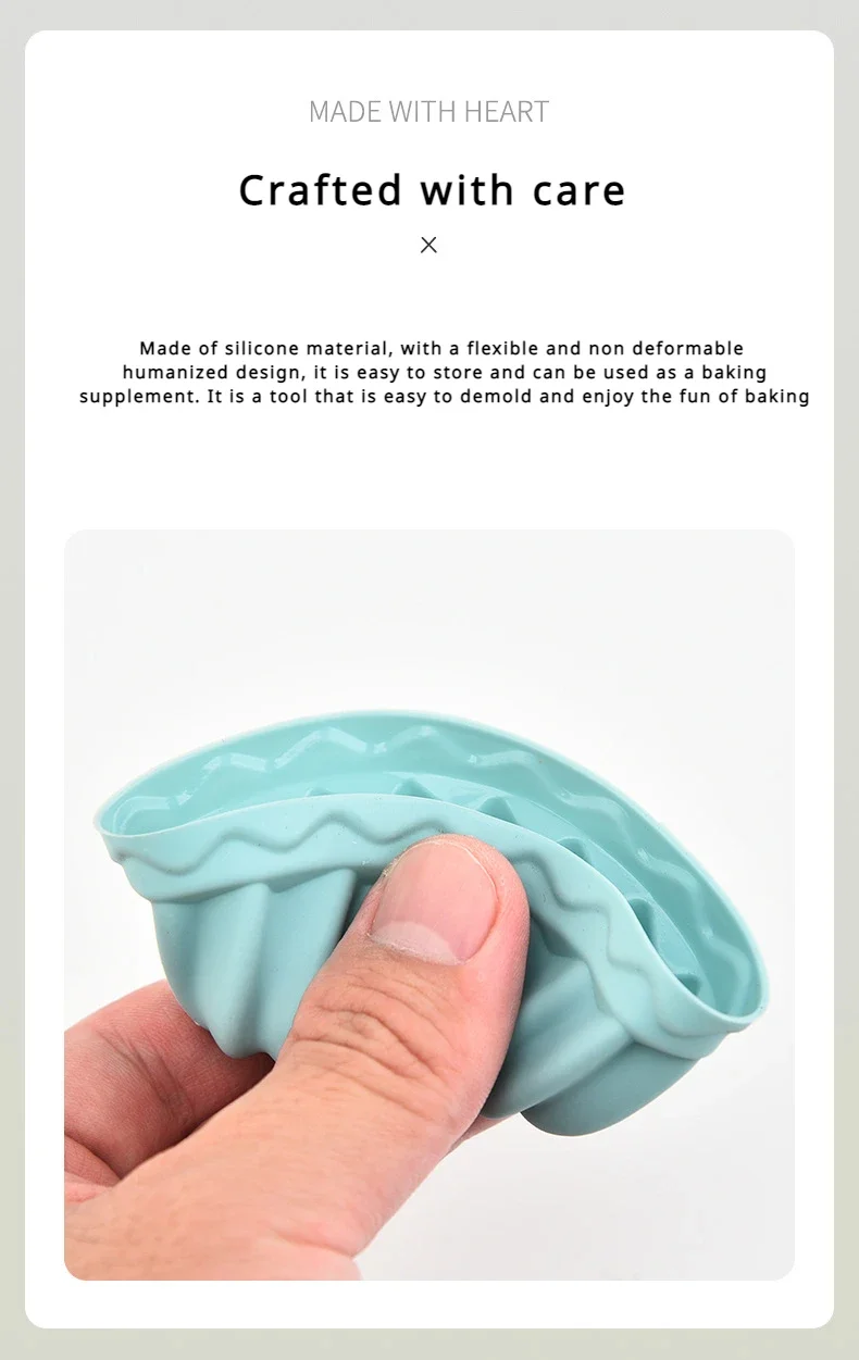 12PCS Silicone Muffin Cup Cake Mold for Making Cupcakes, Puddings, Jellies, and DIY Desserts, Non-Stick Flexible Baking Tool for Home Baking, Parties, Creative Cakes, and Sweet Treats