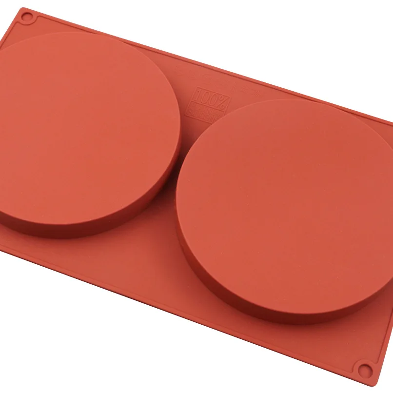 2 Holes Cylinder Silicone Mold – Cake, Pastry, Jelly, Pudding, Soap, Ice, Muffin, Bread Baking Mold, Dessert and Decoration Tool for DIY Homemade Baking and Creative Crafts