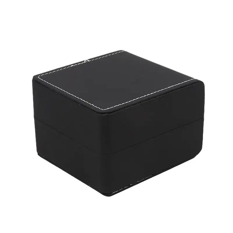 High Grade PU Leather Single Watch Gift Box with Pillow – Elegant Wristwatch Display Case Organizer for Men, Jewelry Storage & Watch Packaging Box, Luxury PU Leather Presentation Box 12