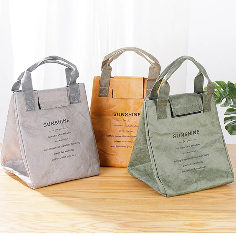 Foldable Reusable Leakproof Food Container Lunch Bag – Large Capacity Waterproof Thermal Insulated Tote for Workers, Students, Meal Prep, Office, School, Picnic, Travel, Portable Food Storage Carrier