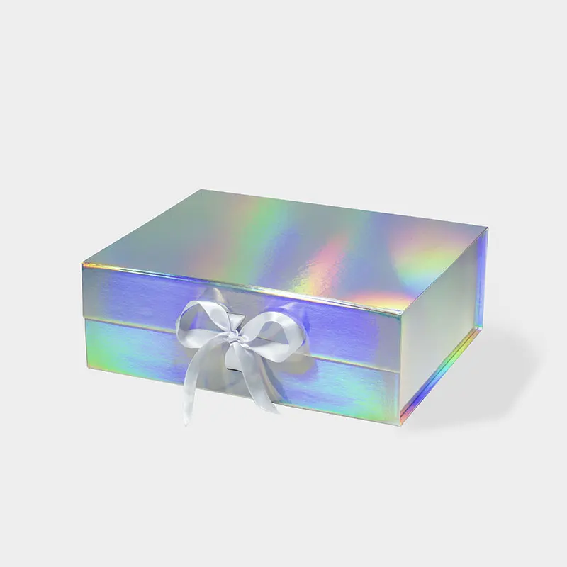 33x25.5x11.5cm and 31.4x24.5x11.1cm Luxury Rigid Magnetic Closure Gift Boxes, Popular Deep A4 Size, Black and White Collapsible Cardboard Packaging for Jewelry, Keepsakes, Wedding, Birthday, Holiday Presents - 图片 22