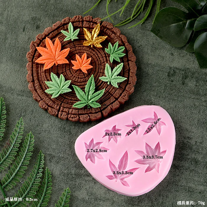 Leaf Stump Silicone Mold – Fondant, Cookie, Cake, Chocolate Mould, DIY Cake Decorating Tool, Non-Stick Silicone Baking Mold for Sugarcraft, Pastry, Cupcakes, Candy, and Creative Dessert Accessories