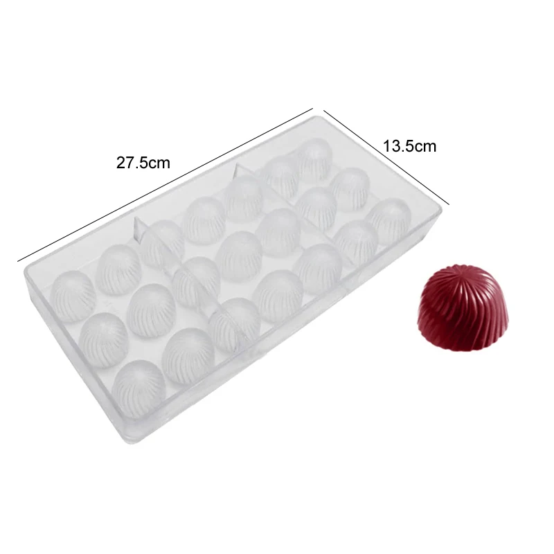 Chocolate Mold 3D Polycarbonate Transparent Plastic Kitchen Baking Tools for DIY Pastry, Candy, and Desserts, Multiple Styles Polycarbonate Chocolate Molds for Home Baking, Party Treats, and Creative Pastry Making