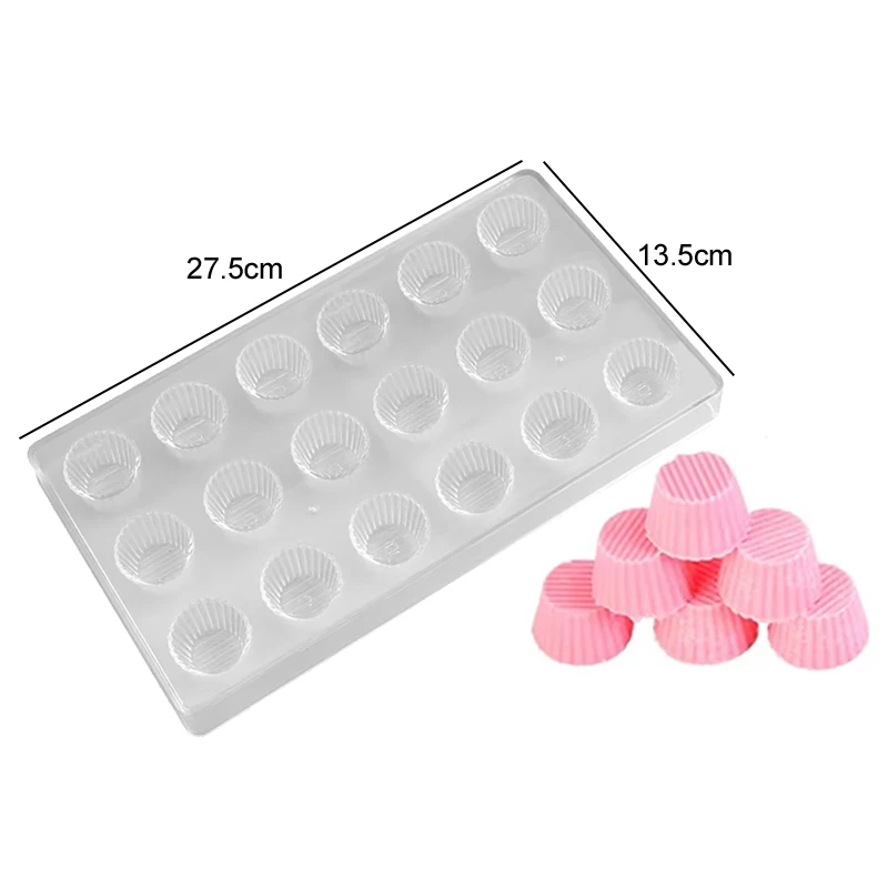 Chocolate Mold 3D Polycarbonate Transparent Plastic Kitchen Baking Tools for DIY Pastry, Candy, and Desserts, Multiple Styles Polycarbonate Chocolate Molds for Home Baking, Party Treats, and Creative Pastry Making