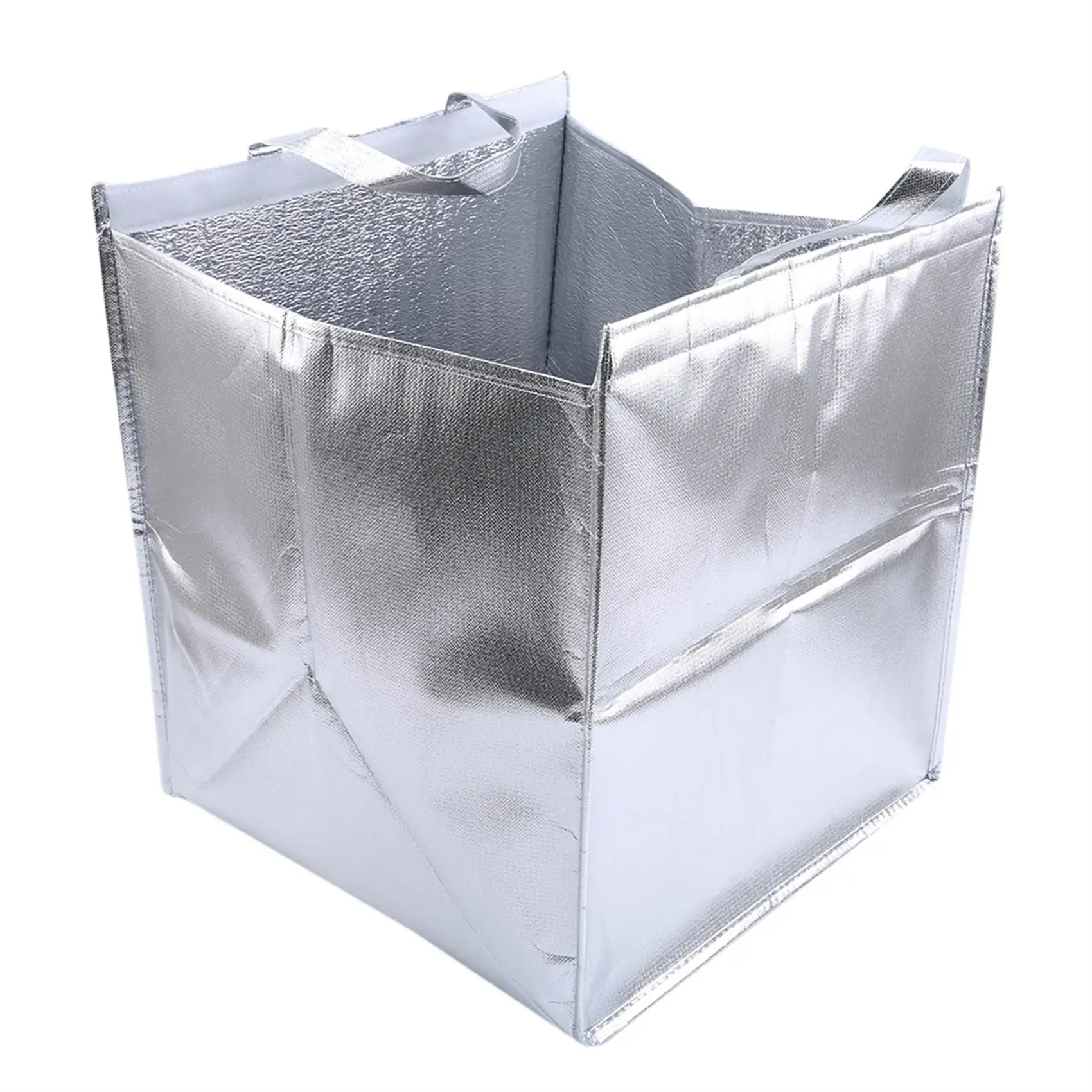 1PC Foldable Multifunctional Cake Insulation Bag, Waterproof Aluminum Foil Cooler Bag, Thermal Food Storage Box for Home, Kitchen, and Delivery, Reusable Portable Cake Carrier - 图片 7