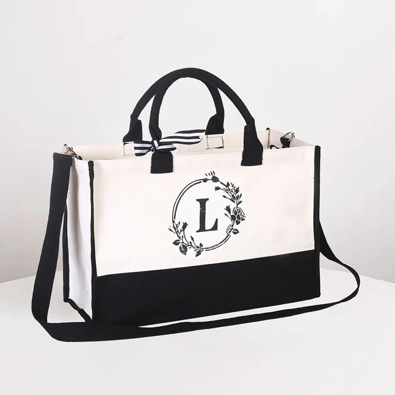 Customized Tote Bag – Large Capacity Women's Handbag with Print Letter Logo, Two-Sided Personalized Brand Canvas Cotton Linen Bag, Unique and Stylish Daily Tote Bag for Shopping, Work, and Travel Customized Tote Bag – Large Capacity Women's Handbag with Print Letter Logo, Two-Sided Personalized Brand Canvas Cotton Linen Bag, Unique and Stylish Daily Tote Bag for Shopping, Work, and Travel