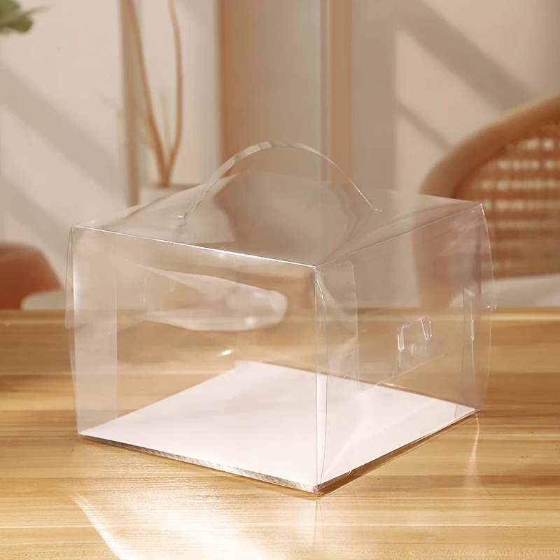 Transparent Cake Box Plastic Dessert and Cupcake Packaging Box with Handle, Portable Gift Wrapping Box for Weddings, Birthdays, Parties, Baby Showers, Holiday Desserts, Pastries, Bakery Display and Gift Presentation 11