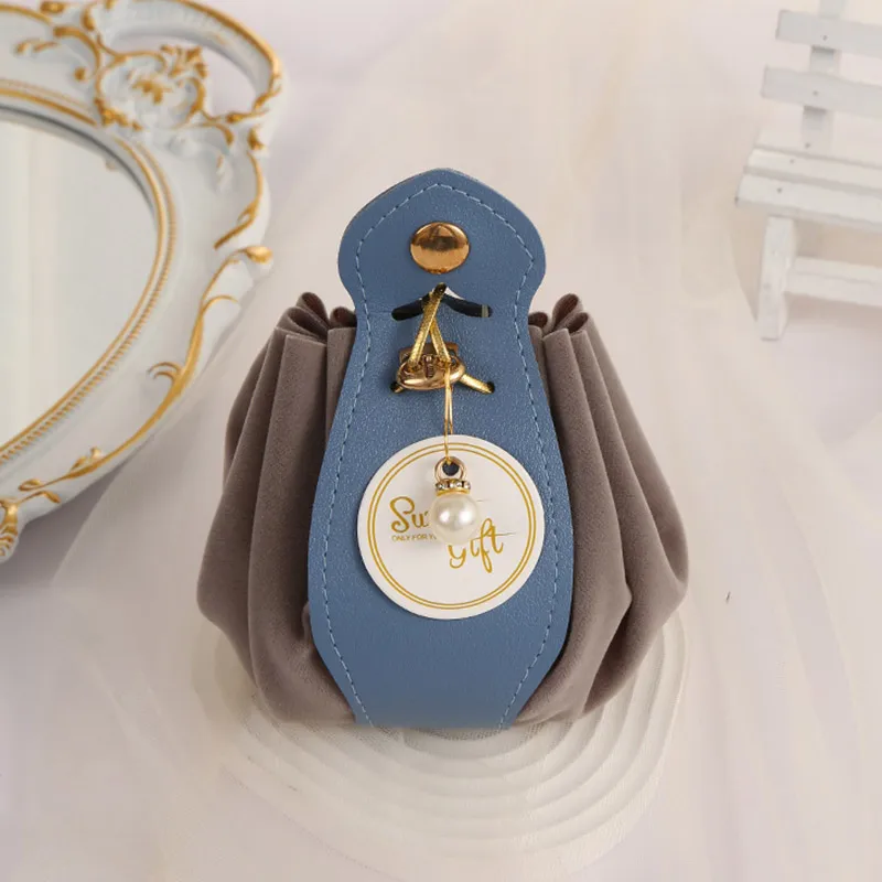 Luxury Flocked Leather Velvet Drawstring Candy Bags – Elegant Sachet Pouches for Christmas, Weddings, Parties, Jewelry, Candy, Favor Gifts, Gift Packaging, Event Souvenirs, Boutique Accessories, Reusable Storage 8