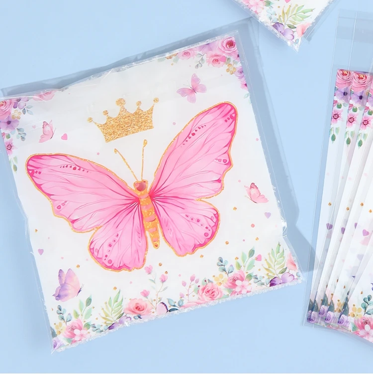 Pink Butterfly Candy Boxes – Gift Packing Bags for Girl Birthday, Baby Shower, Party Favor Boxes, Birthday Supplies, Treat Packaging, Cute Pink Decorations, DIY Gift Boxes for Kids