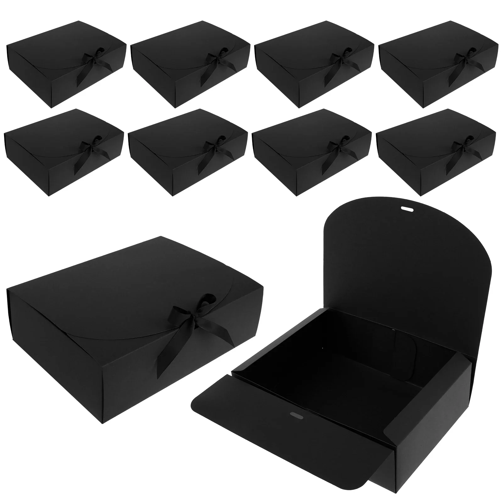 10 Pcs Gift Boxes with Lids and Ribbon – Large Capacity Paper Present Boxes, Decorative Storage Boxes for Party, Weddings, Birthdays, Holidays, Candy, and Gift Packaging - 图片 8