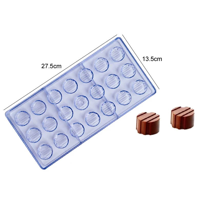 Chocolate Mold 3D Polycarbonate Transparent Plastic Kitchen Baking Tools for DIY Pastry, Candy, and Desserts, Multiple Styles Polycarbonate Chocolate Molds for Home Baking, Party Treats, and Creative Pastry Making