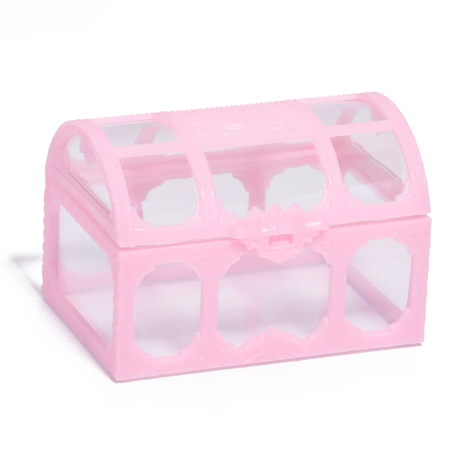 1Pc Vintage Transparent Pirate Treasure Chest – Storage Organizer Box for Crystals, Gems, Jewelry, Earrings, and Small Collectibles, Plastic Treasure Box for Creative Crafting, Display, and Decorative Storage - 图片 9