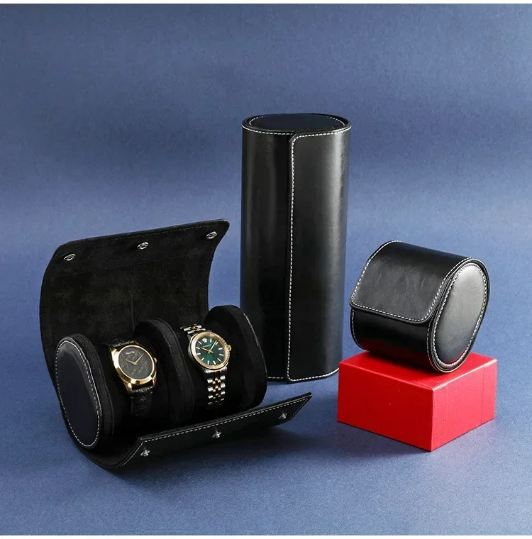 Travel Watch Organizer | PU Leather Watch Box and Pouch Organizer – Classic Travel Storage Case for Men and Women, Protective Watch Holder to Prevent Scratching and Oxidation, Elegant Leather Timepiece Gift and Display 15