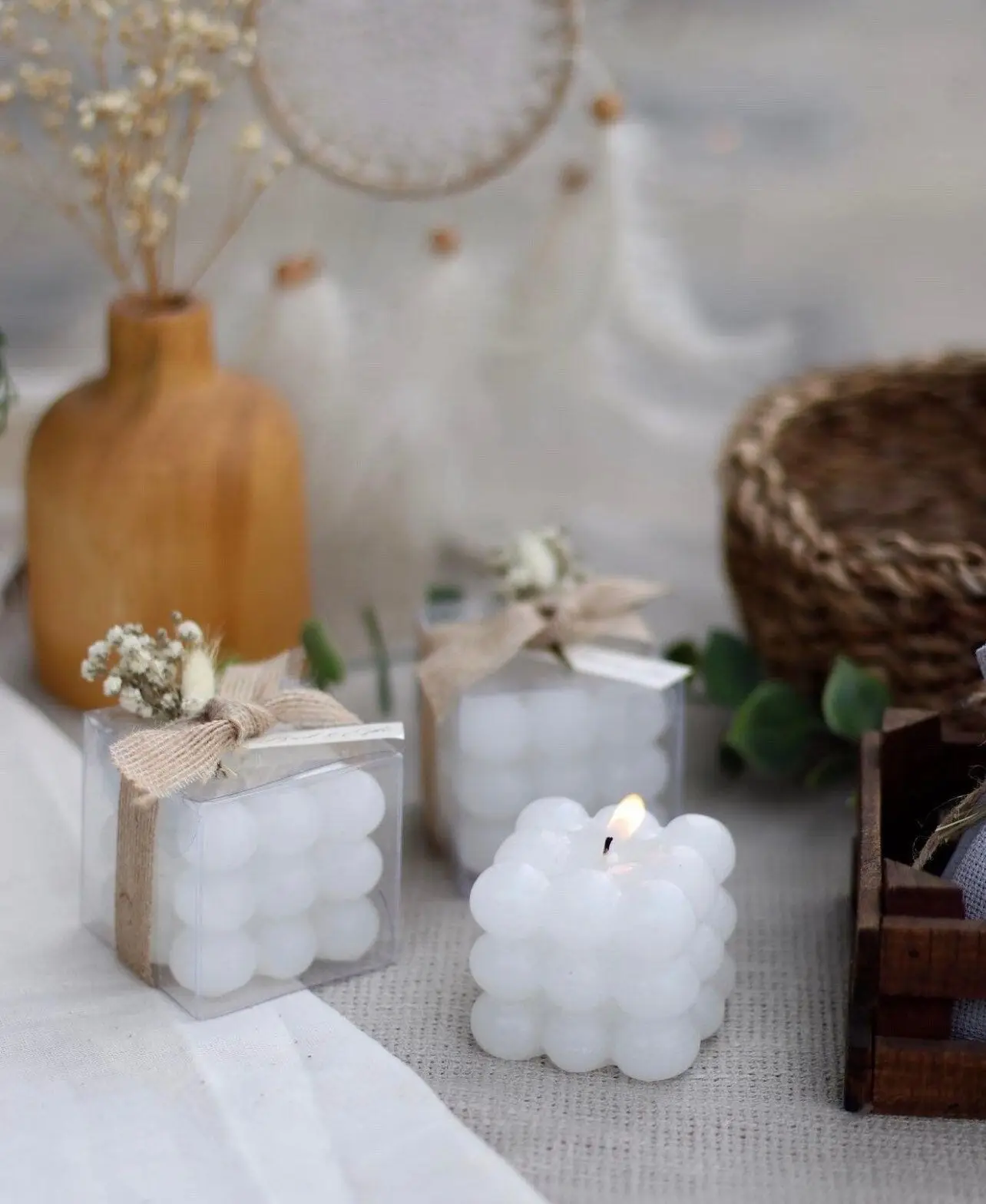 Clear PVC Box Packaging for Candles, Cakes, Cupcakes, Macarons, and Candy, Transparent Plastic Gift Boxes for Wedding, Birthday, Party Supplies, Bridal Shower, Dessert Packaging, and Event Presentation