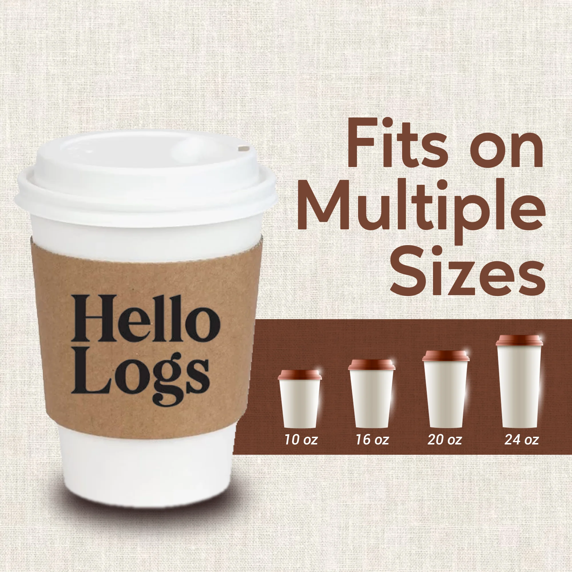 Personalized Coffee Cup Sleeves Disposable Brown Kraft Heat-Insulated Cup Covers Custom for Hot and Iced Drinks Wedding Cafe Party Beverage Accessories DIY Drink Holder Supplies Personalized Coffee Cup Sleeves Disposable Brown Kraft Heat-Insulated Cup Covers Custom for Hot and Iced Drinks Wedding Cafe Party Beverage Accessories DIY Drink Holder Supplies