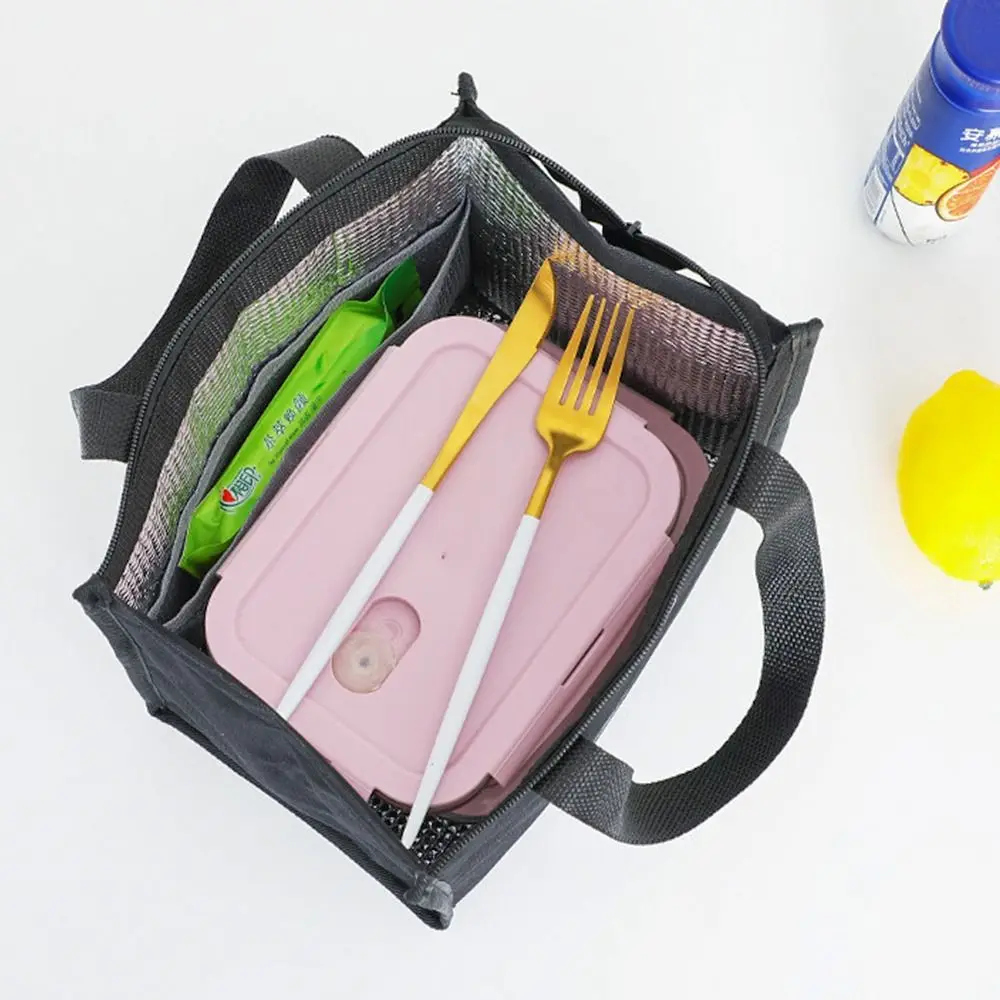 Waterproof Insulated Lunch Bag, Portable Cooler Tote for Picnic and Breakfast, Thermal Food Storage Organizer, Reusable Lunch Box Bag for Office, School, Travel, and Outdoor Activities