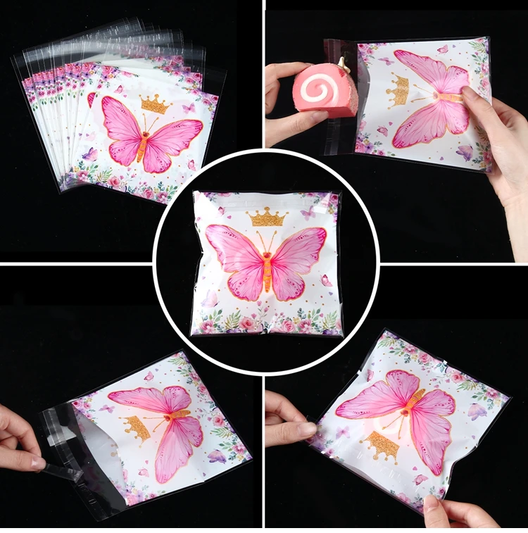 Pink Butterfly Candy Boxes – Gift Packing Bags for Girl Birthday, Baby Shower, Party Favor Boxes, Birthday Supplies, Treat Packaging, Cute Pink Decorations, DIY Gift Boxes for Kids