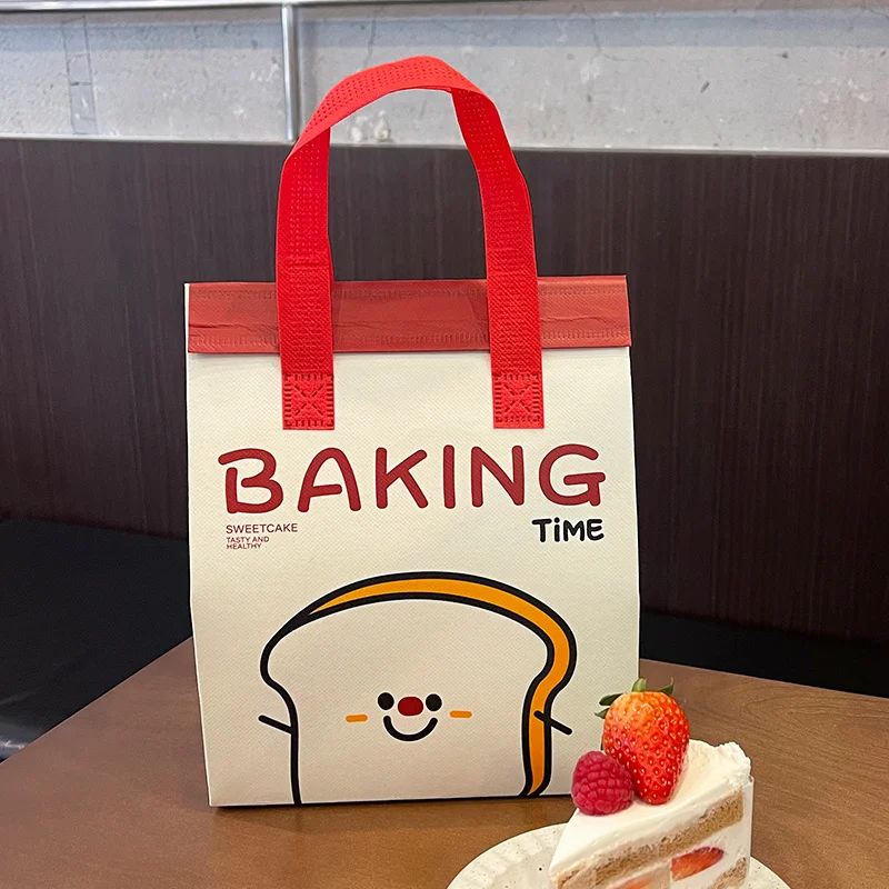 Brown Insulated Tote Bags 🥡 – Reusable Non-Woven Food Delivery Pouches for Hot and Cold Storage, Bread, Drinks, Grocery Shopping, Lunch Carrier, Portable Eco-Friendly Packaging - 图片 21