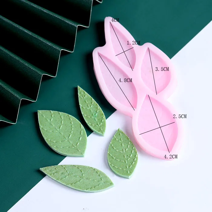 Leaf Stump Silicone Mold – Fondant, Cookie, Cake, Chocolate Mould, DIY Cake Decorating Tool, Non-Stick Silicone Baking Mold for Sugarcraft, Pastry, Cupcakes, Candy, and Creative Dessert Accessories