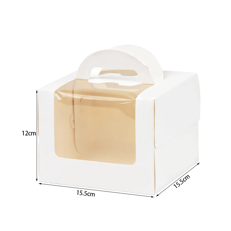 1/3/6pcs High Capacity Cake Packing Boxes with Clear Window, Multi Size Bakery Gift Boxes for Candy Cookies Pastry Chocolate Dessert Packaging, Wedding Birthday Christmas Baby Shower Party Supplies - 图片 8