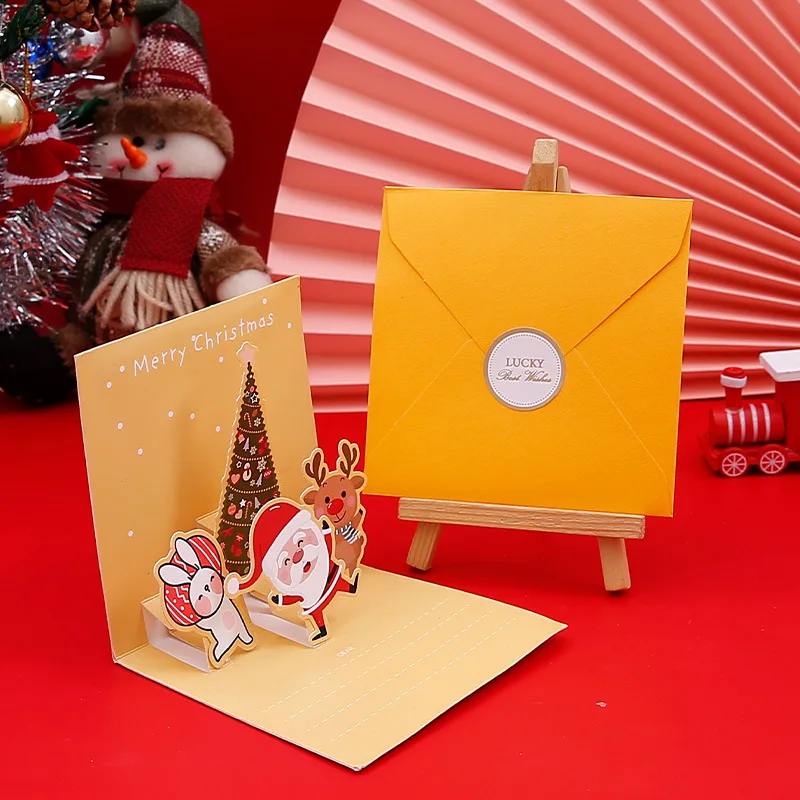 3D Pop Up Christmas Greeting Cards with Envelopes – Folding Message Cards Featuring Santa Claus, Snowflake, and Holiday Designs, Perfect Gift Card for Birthday, New Year, Party, and Winter Decorations 3D Pop Up Christmas Greeting Cards with Envelopes – Folding Message Cards Featuring Santa Claus, Snowflake, and Holiday Designs, Perfect Gift Card for Birthday, New Year, Party, and Winter Decorations