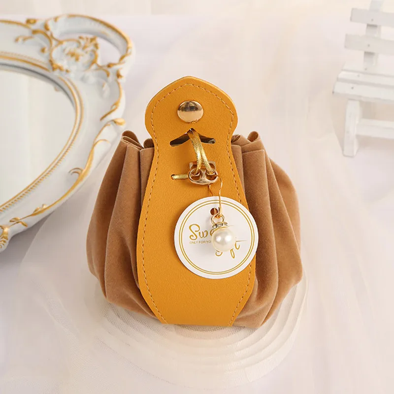 Luxury Flocked Leather Velvet Drawstring Candy Bags – Elegant Sachet Pouches for Christmas, Weddings, Parties, Jewelry, Candy, Favor Gifts, Gift Packaging, Event Souvenirs, Boutique Accessories, Reusable Storage 9