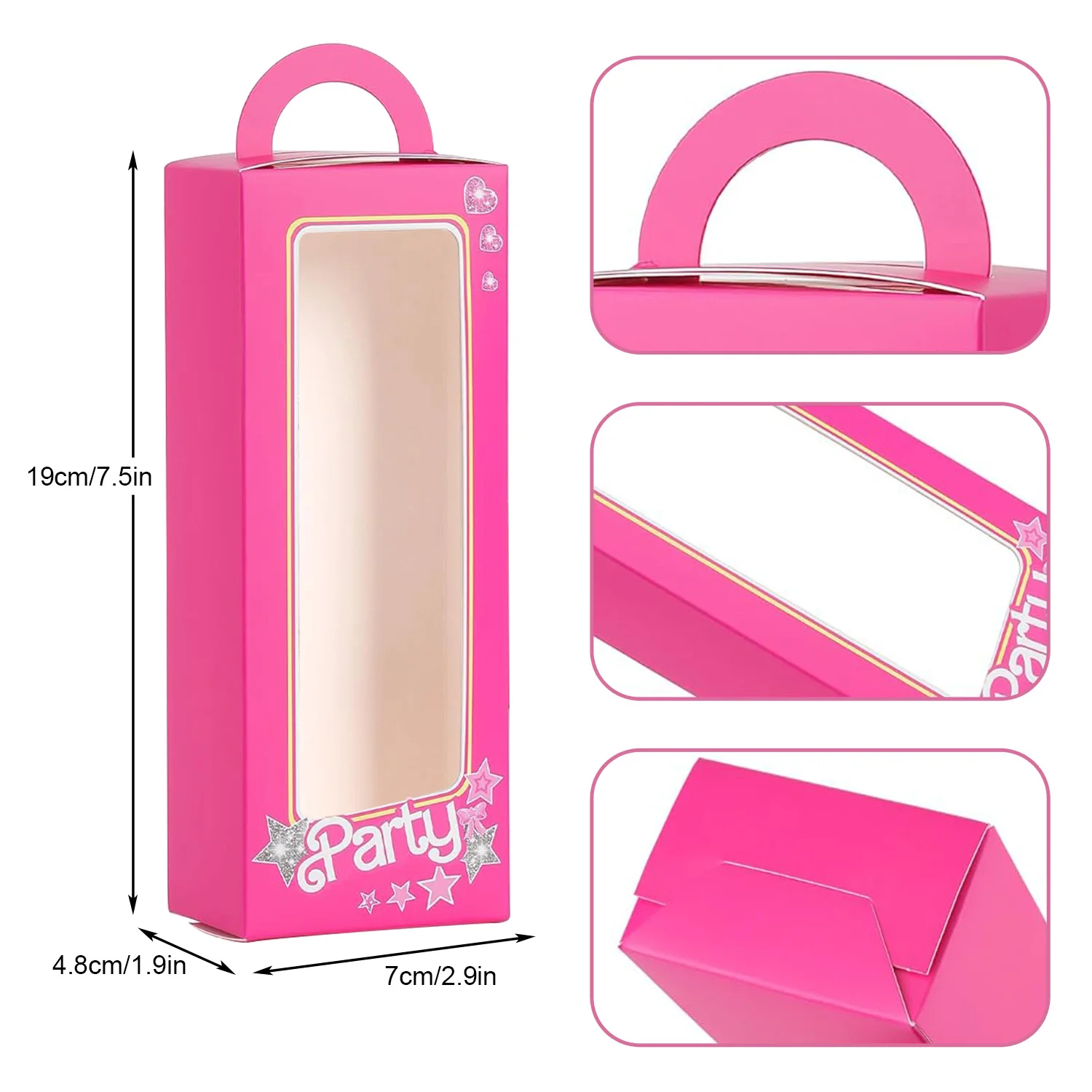 12PCS Blue Party Favor Boxes – Doll Gift Boxes for Candy, Goodie Bags, Baby Shower, Bachelorette, Bridal Shower, Wedding, Birthday Party Decorations and Return Gifts Supplies for Girls 9