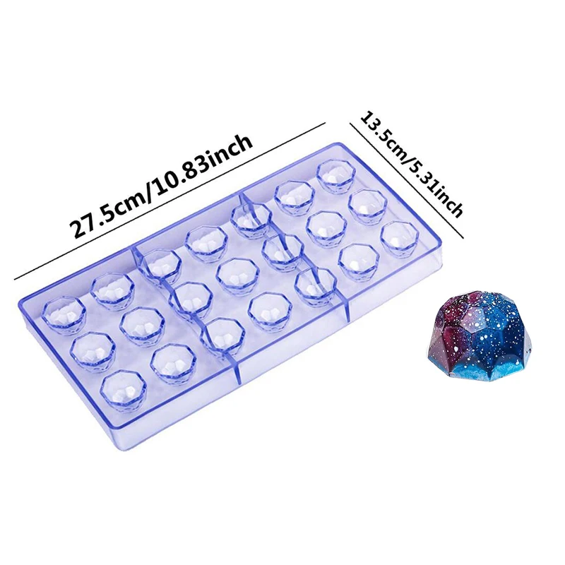 Chocolate Mold 3D Polycarbonate Transparent Plastic Kitchen Baking Tools for DIY Pastry, Candy, and Desserts, Multiple Styles Polycarbonate Chocolate Molds for Home Baking, Party Treats, and Creative Pastry Making