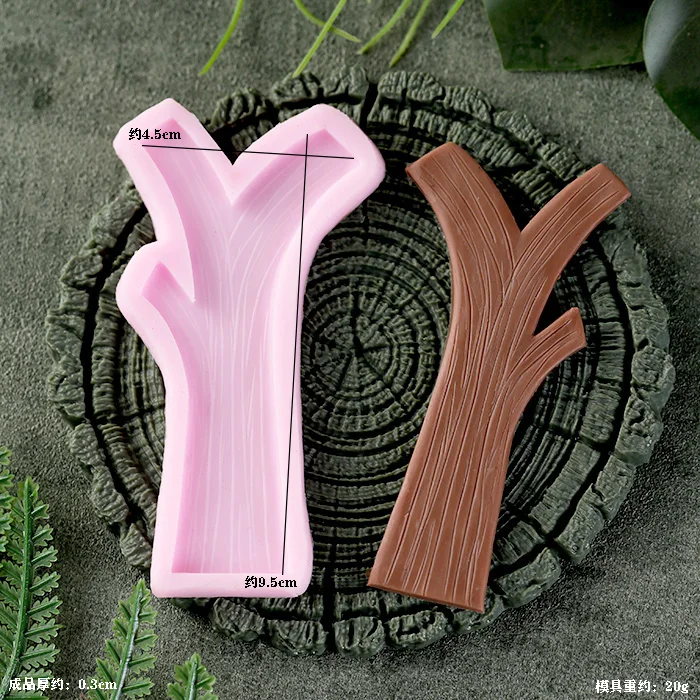 Leaf Stump Silicone Mold for Fondant Cookie Chocolate Cake Baking Moulds Kitchen Pastry Decorating Tools Dessert Accessories Cupcake Candy Baking Tray DIY Craft Decoration - 图片 15