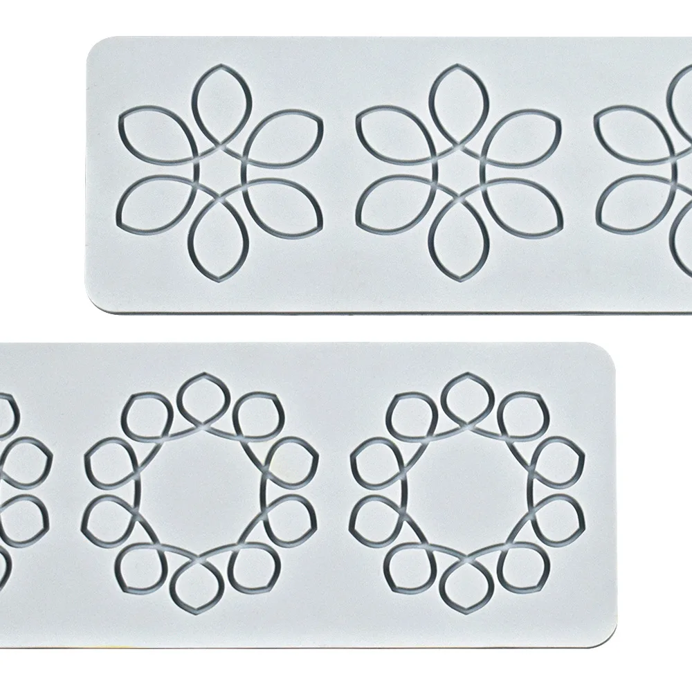 Chinoiserie Pavilion Swan Flower Leaf Lace Silicone Mold DIY Sugar Pad Thin Chocolate Crisp Cake Decoration Fondant Baking Mould for Elegant Cupcake Cookie Pastry Craft Kitchen Tools 18