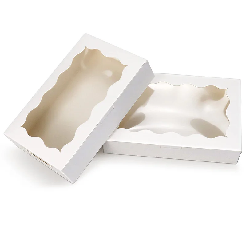10/20/25/30pcs Cake Boxes with Window, Transparent Bakery Boxes for Pastry, Chocolate, Cupcakes, and Desserts, Gift Packaging for Birthday, Wedding, Valentine’s Day, Mother’s Day, and Party Supplies - 图片 8