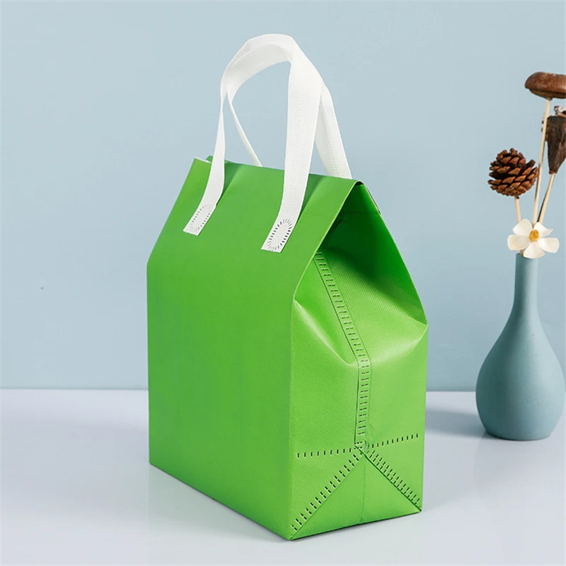 Waterproof Takeaway Thermal Insulated Bag – Reusable Cooler Tote for Food and Beverage Delivery, Ice Pack Compatible, Square Lunch Bag for Picnic, Restaurant, Work, School, Portable Meal Storage Carrier - 图片 5