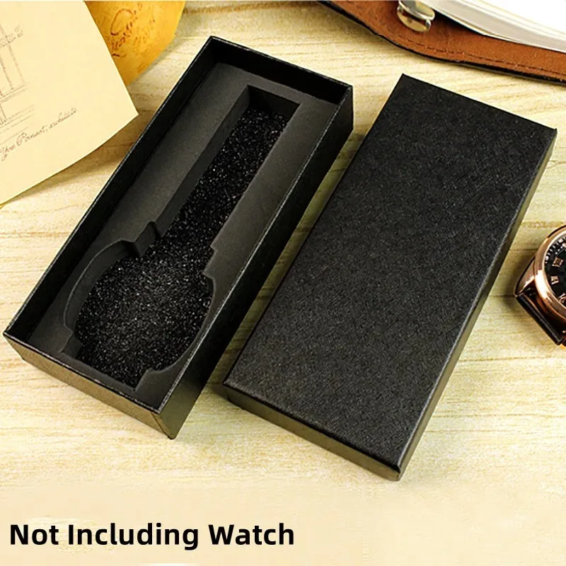 ⌚ Black Single Watch Storage Box – Classic Rectangle Jewelry Display Holder – Elegant PU Leather Wristwatch Packaging Organizer with Foam Pad – Ideal Gift Case for Men & Women - 图片 4