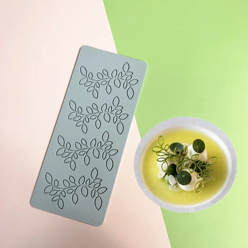 Leaf Flower Wreath Lace Silicone Mold Fondant Cake Sugarcraft Mould Chocolate Candy Dessert Tray Decoration Tools Pastry Baking Supplies Cupcake Topper Resin Soap Wax Melt DIY Craft Accessories 12