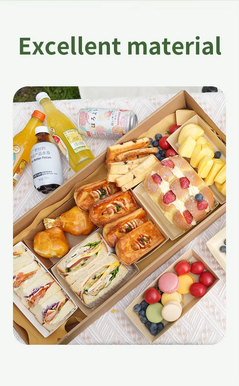 DIY Vintage Kraft Paper Gift Boxes Bulk Candy Cake Packaging with Transparent PVC Window, Wedding Birthday Party Dessert Packaging, Exquisite Gift Boxes for Cookies Chocolates Macarons Party Favors 2