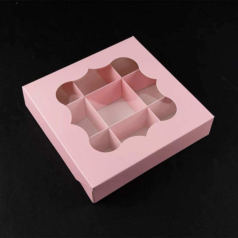 5pcs Mini Cupcake and Pastry Chocolate Paper Boxes in White and Pink, Handmade Dessert Packaging for Birthday Wedding Party, Small Gift Favor Containers Elegant Display