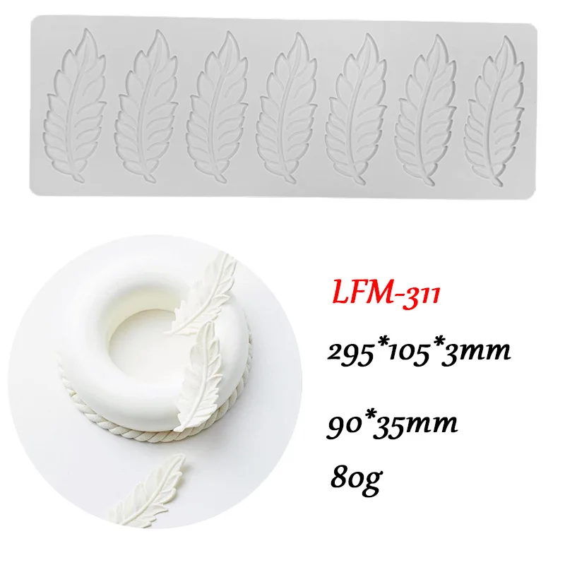 Chinoiserie Pavilion Swan Flower Leaf Lace Silicone Mold DIY Sugar Pad Thin Chocolate Crisp Cake Decoration Fondant Baking Mould for Elegant Cupcake Cookie Pastry Craft Kitchen Tools - 图片 13