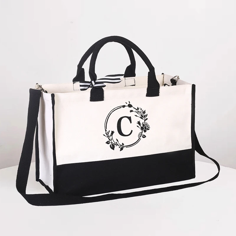Customized Tote Bag – Large Capacity Women's Handbag with Print Letter Logo, Two-Sided Personalized Brand Canvas Cotton Linen Bag, Unique and Stylish Daily Tote Bag for Shopping, Work, and Travel Customized Tote Bag – Large Capacity Women's Handbag with Print Letter Logo, Two-Sided Personalized Brand Canvas Cotton Linen Bag, Unique and Stylish Daily Tote Bag for Shopping, Work, and Travel