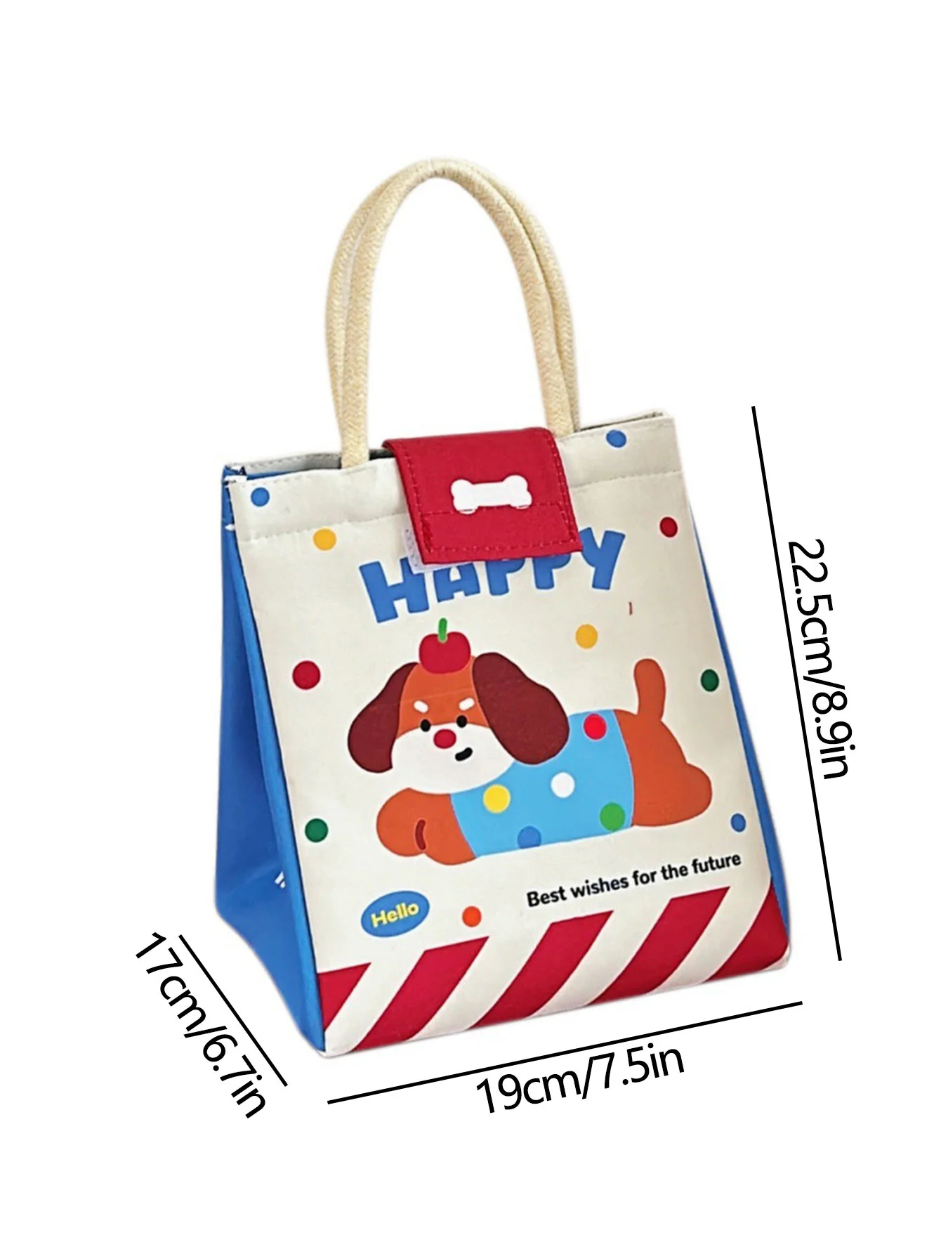 Cute Bento Lunch Bag for Office and Students – Large Capacity Cartoon Insulated Tote, Reusable Fresh-Keeping Meal Carrier, Portable Lunch Box Bag for Work, School, Picnic, Travel, Snacks Storage