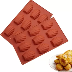 Shell Madeleine Cake Mold Silicone Baking Tool for DIY Cakes, Cookies, Chocolates, and Desserts, Shell-Shaped Non-Stick Flexible Mold for Home Baking, Party Treats, and Creative Kitchen Accessories